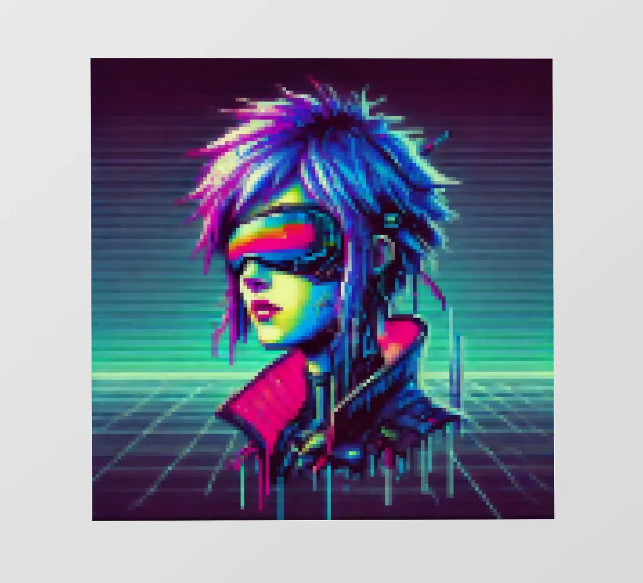 Cyberpunk - Pixelart pellicola backlit da pixelart