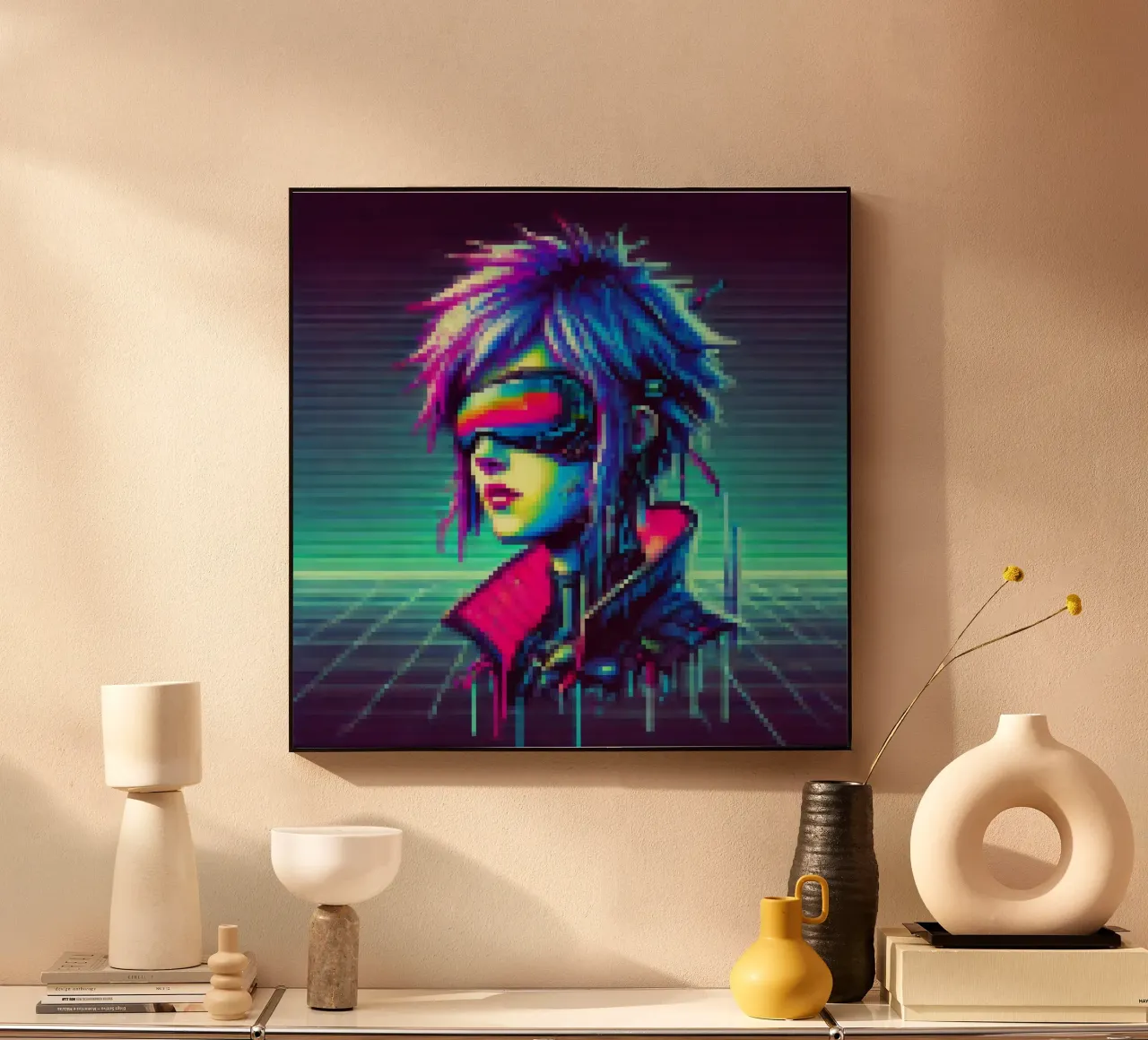 Cyberpunk - Pixelart plexiglass da pixelart