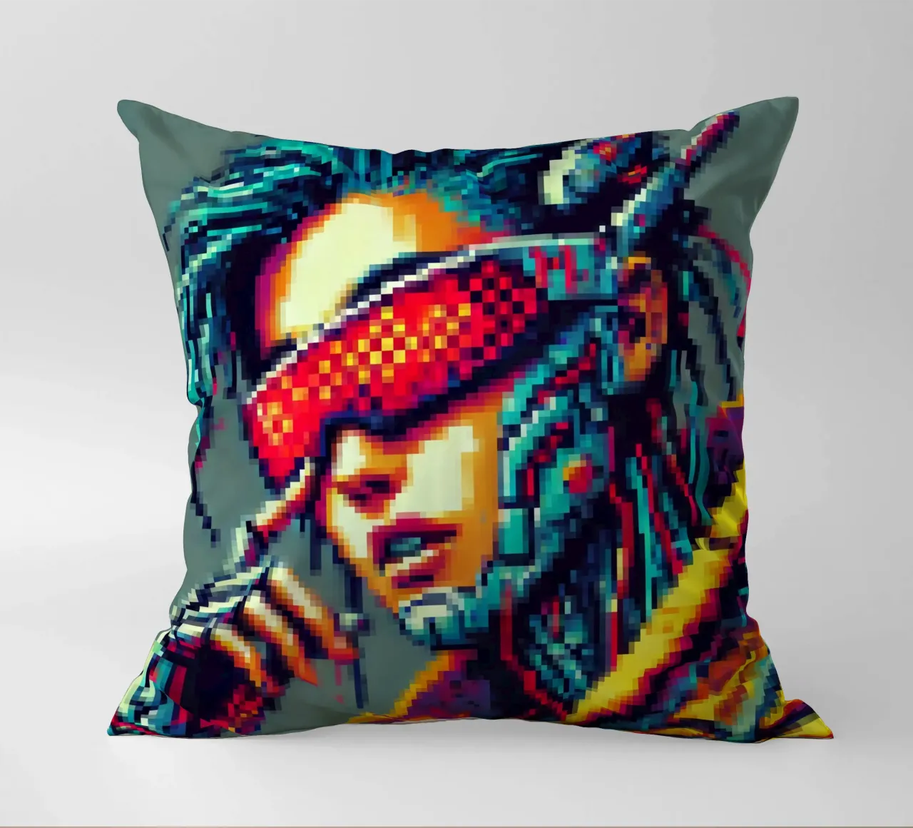 Cyberpunk - Pixelart cuscino da pixelart