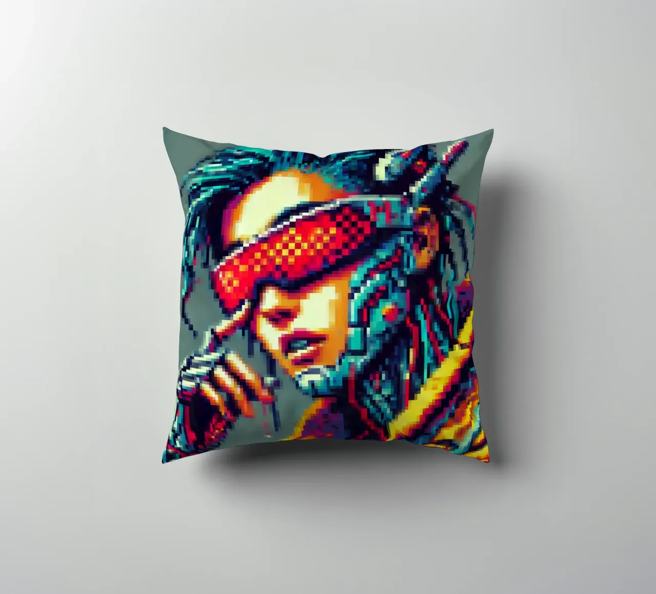 Cyberpunk - Pixelart cuscino da pixelart