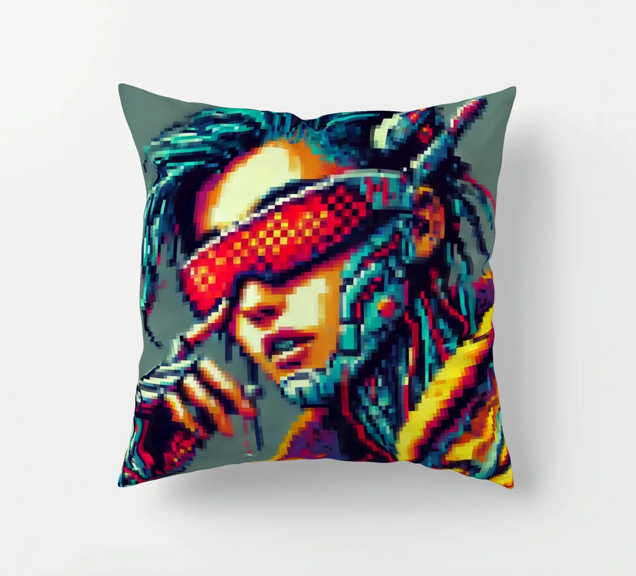 Cyberpunk - Pixelart cuscino da pixelart