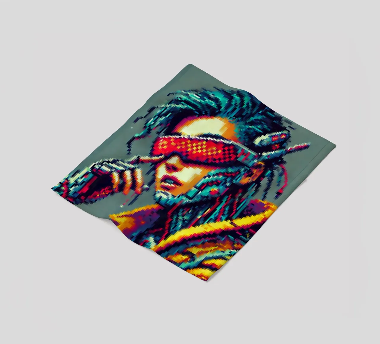 Cyberpunk - Pixelart coperta in pile da pixelart