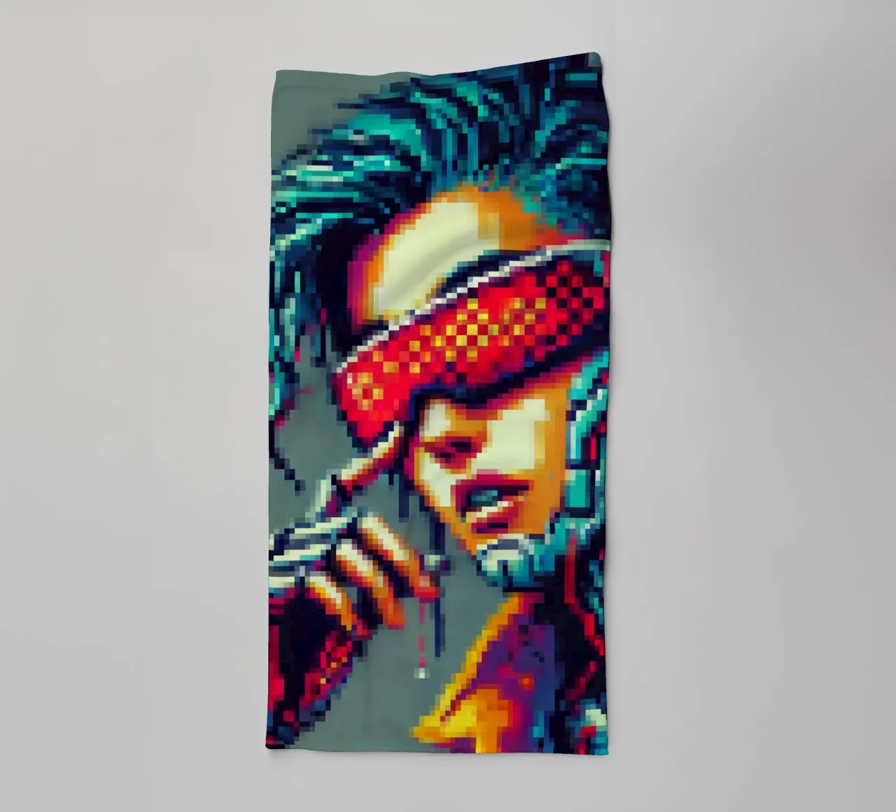 Cyberpunk - Pixelart asciugamano da bagno da pixelart