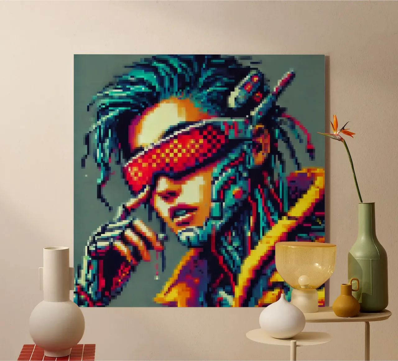 Cyberpunk - Pixelart plexiglass da pixelart