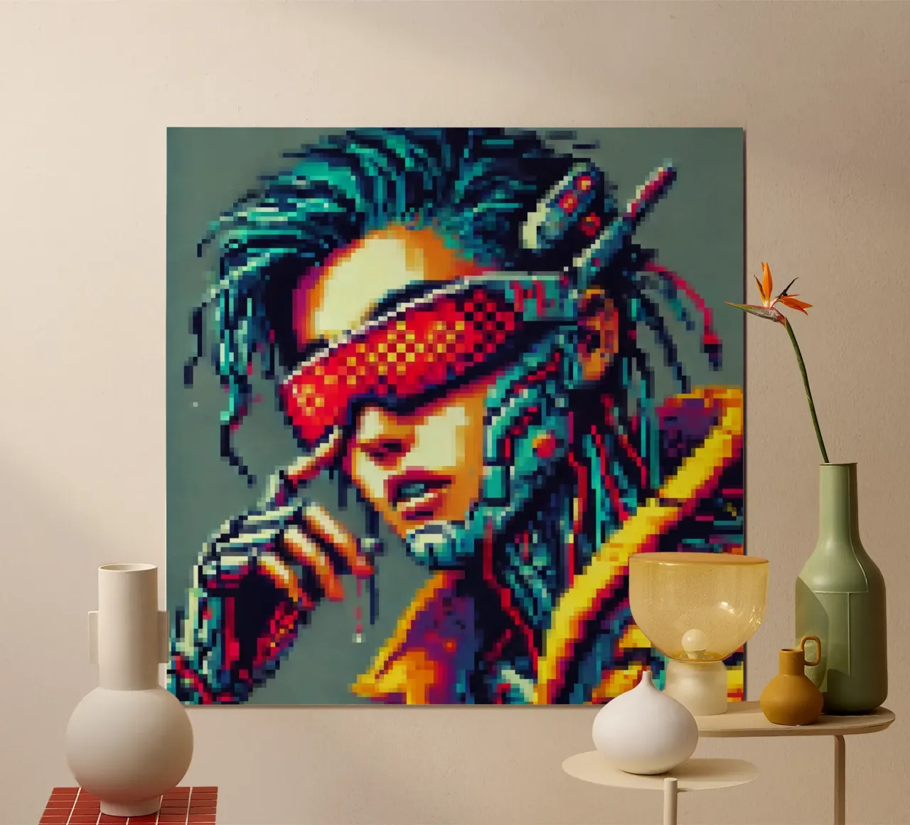 Cyberpunk - Pixelart carta hahnemühle da pixelart