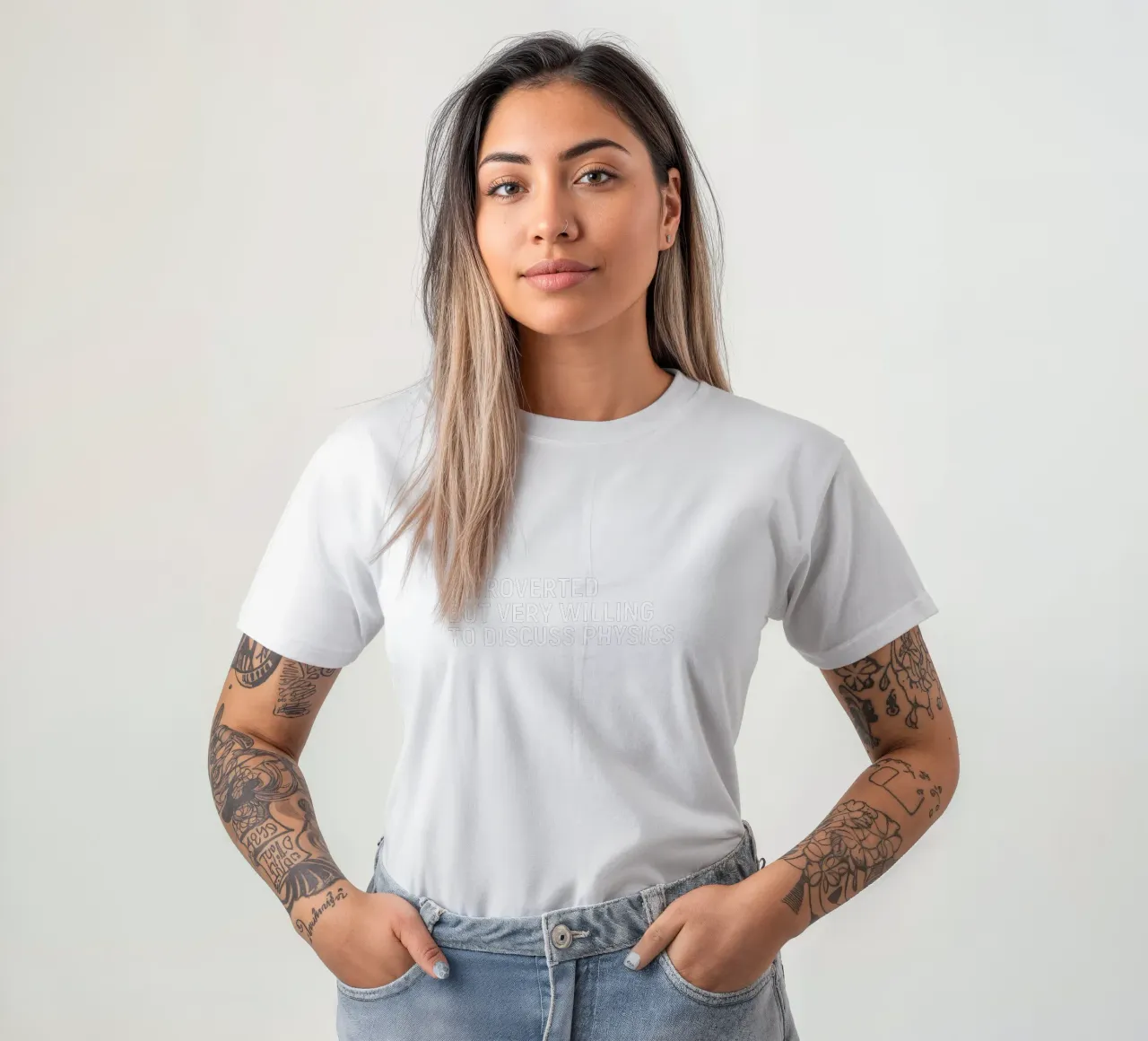 Introverted but very willing to discuss physics t-shirt by happieeagle