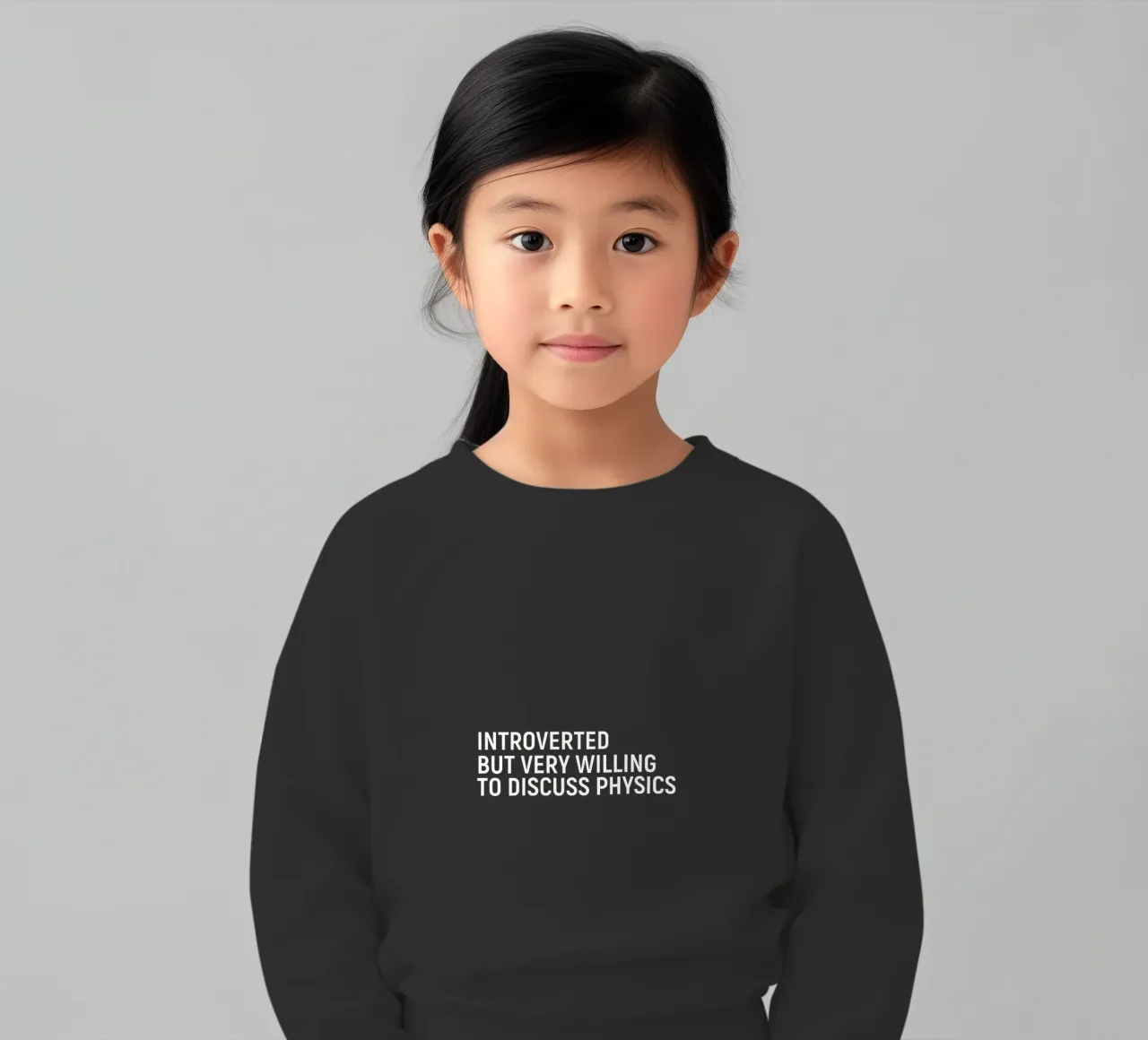 Introverted but very willing to discuss physics felpa bambino da happieeagle