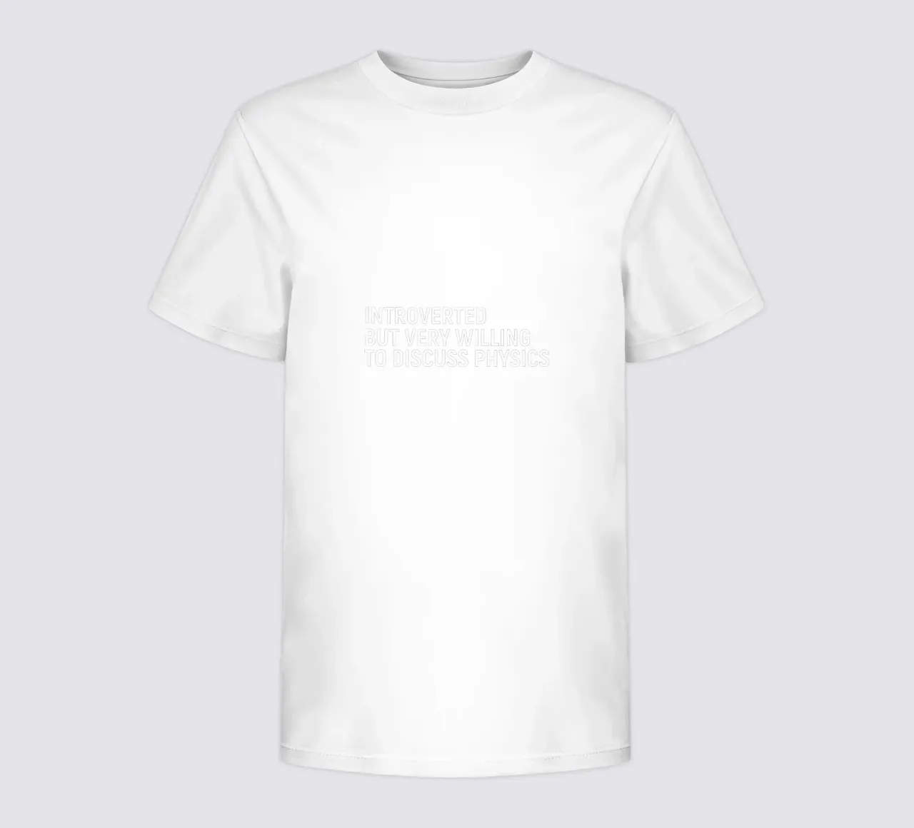 Introverted but very willing to discuss physics camiseta para niños de happieeagle