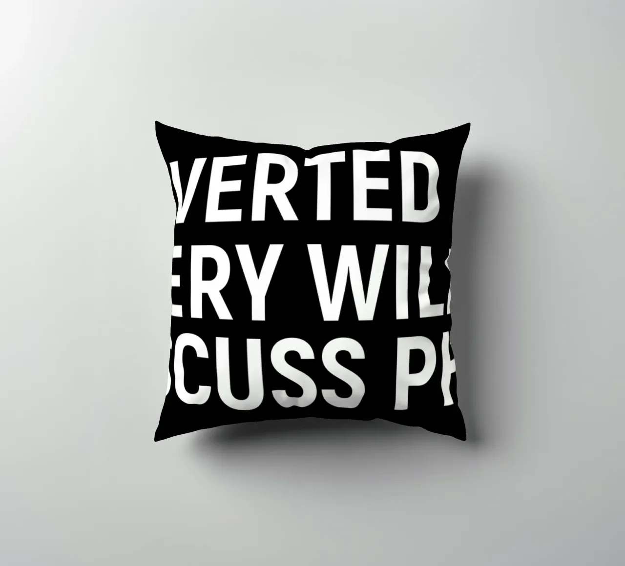 Introverted but very willing to discuss physics Kissen von happieeagle