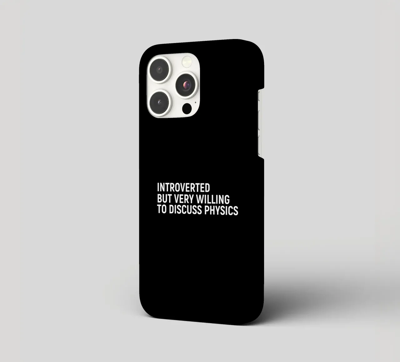 Introverted but very willing to discuss physics iPhone Hülle von happieeagle