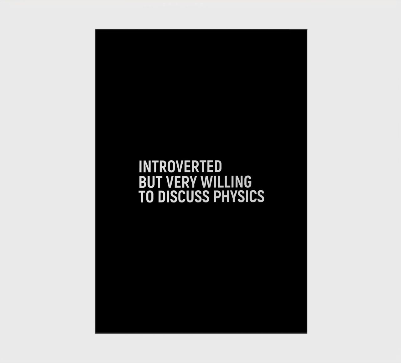 Introverted but very willing to discuss physics diario da happieeagle