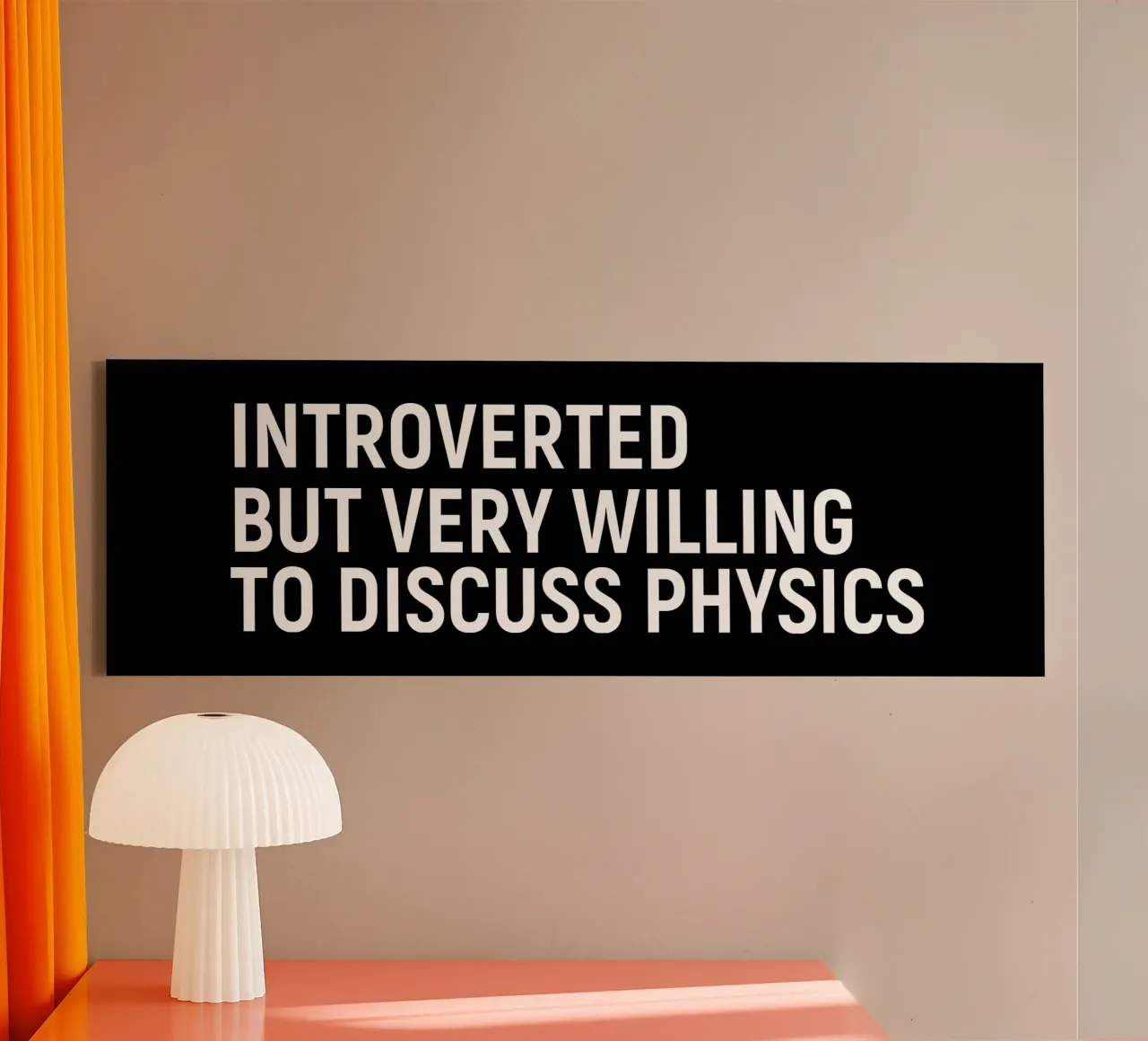 Introverted but very willing to discuss physics canvas van happieeagle