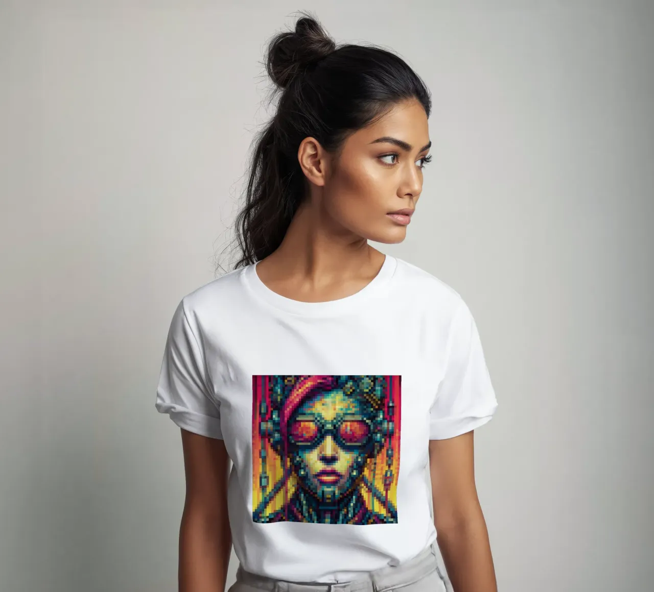 Cyberpunk - Pixelart t-shirt da pixelart