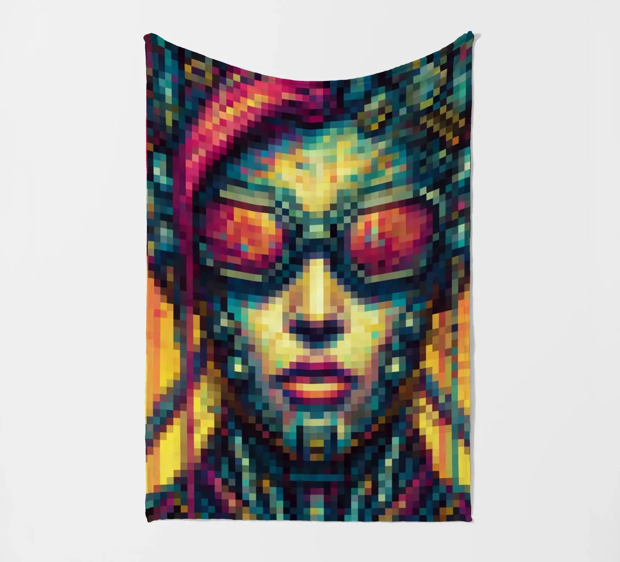 Cyberpunk - Pixelart coperta in pile da pixelart