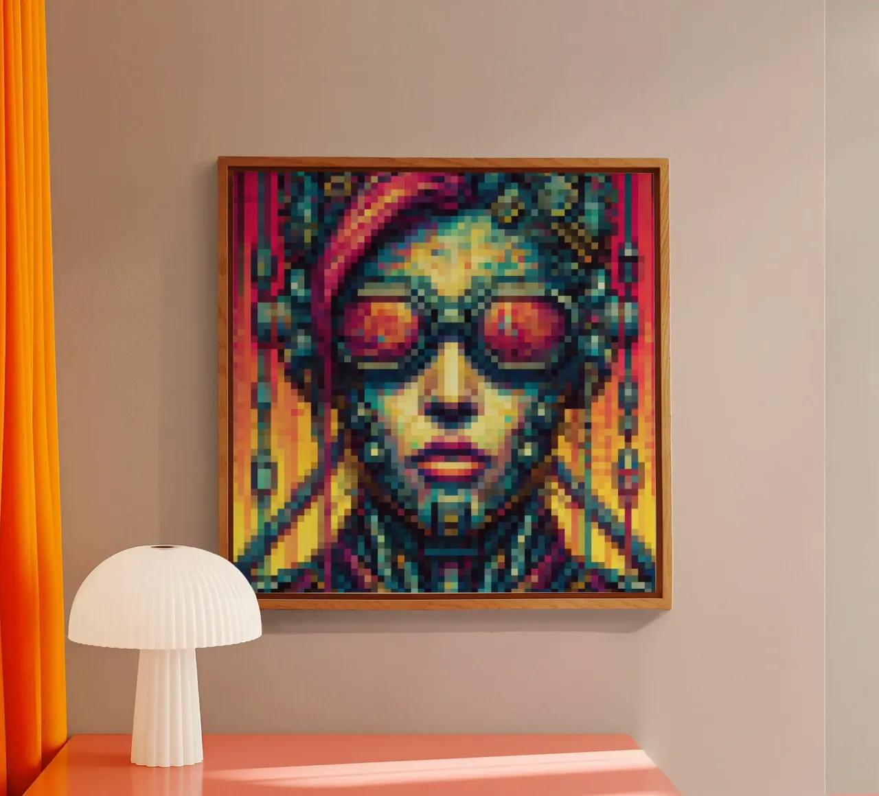 Cyberpunk - Pixelart plexiglass da pixelart