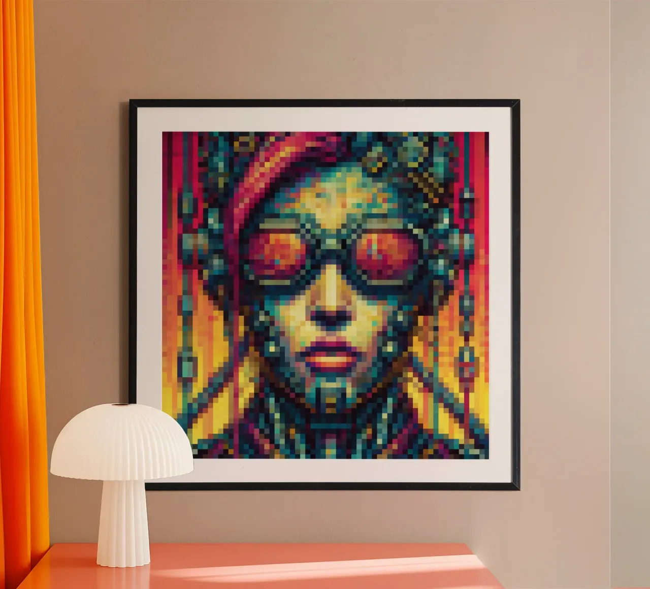 Cyberpunk - Pixelart carta hahnemühle da pixelart