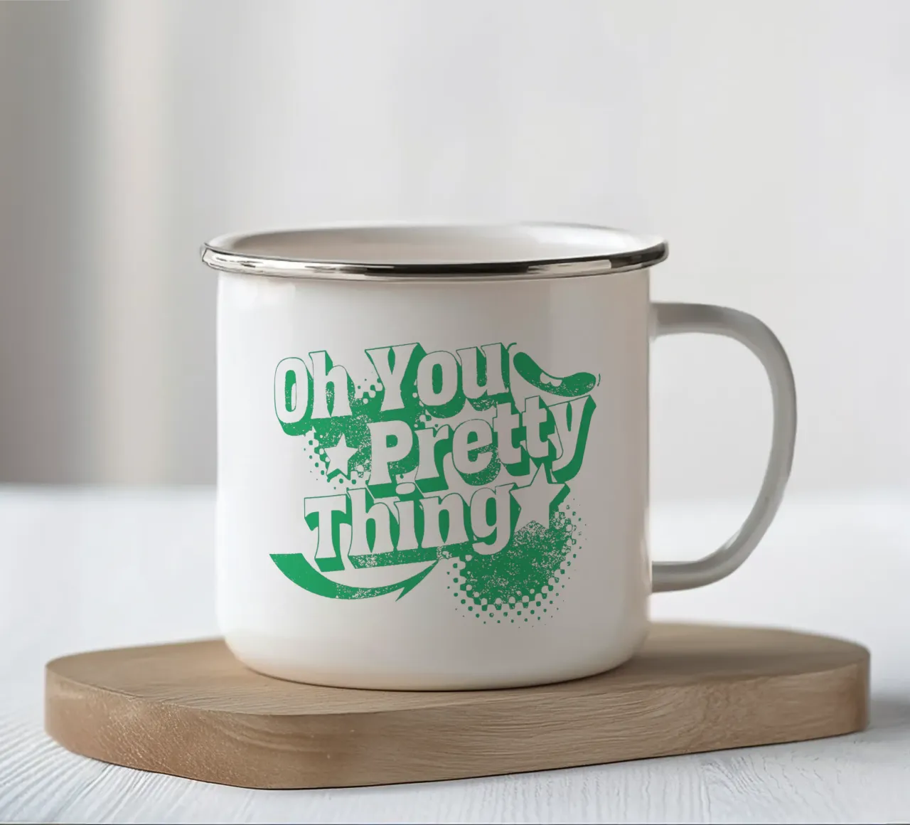 Oh You Pretty Thing tazza in smalto da Gunawan Rb