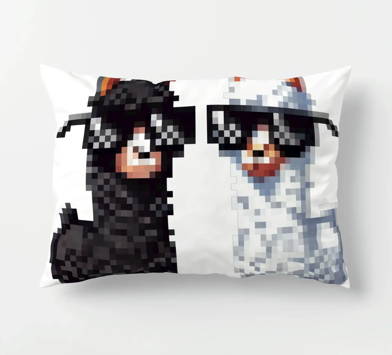 L'amore degli alpaca - Pixelart cuscino da pixelart