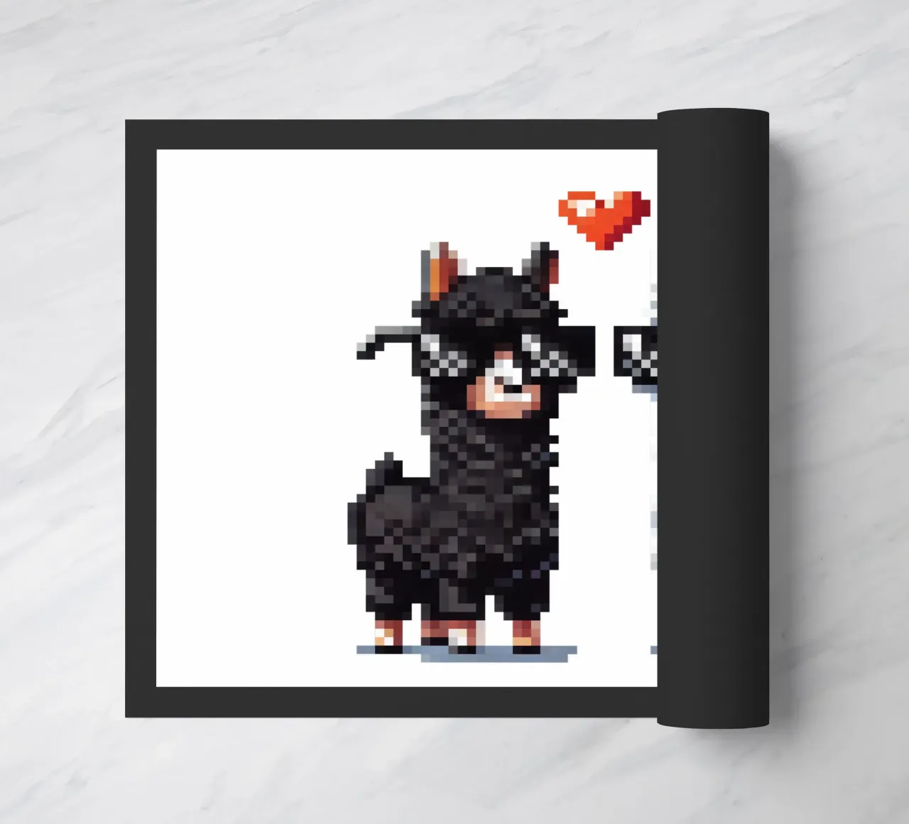 L'amore degli alpaca - Pixelart zerbino da pixelart