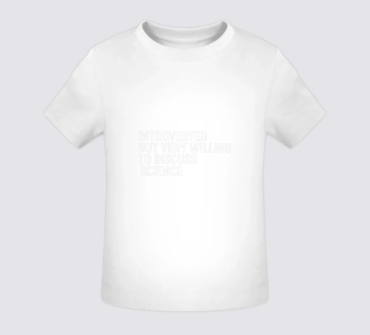 Introverted but very willing to discuss science Baby T-Shirt von happieeagle