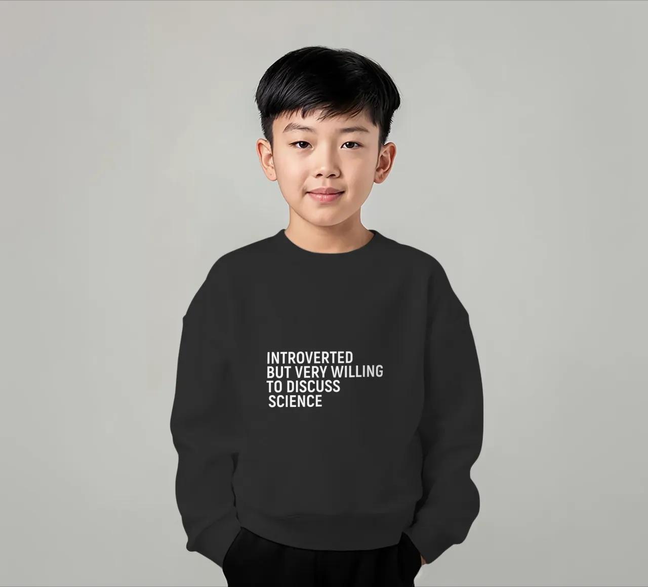 Introverted but very willing to discuss science felpa bambino da happieeagle