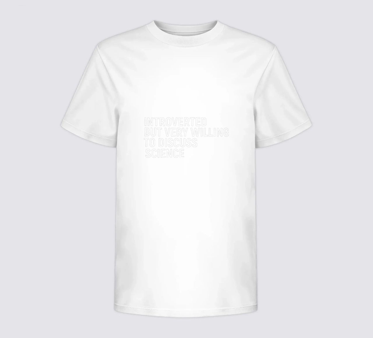 Introverted but very willing to discuss science t-shirt bambini da happieeagle