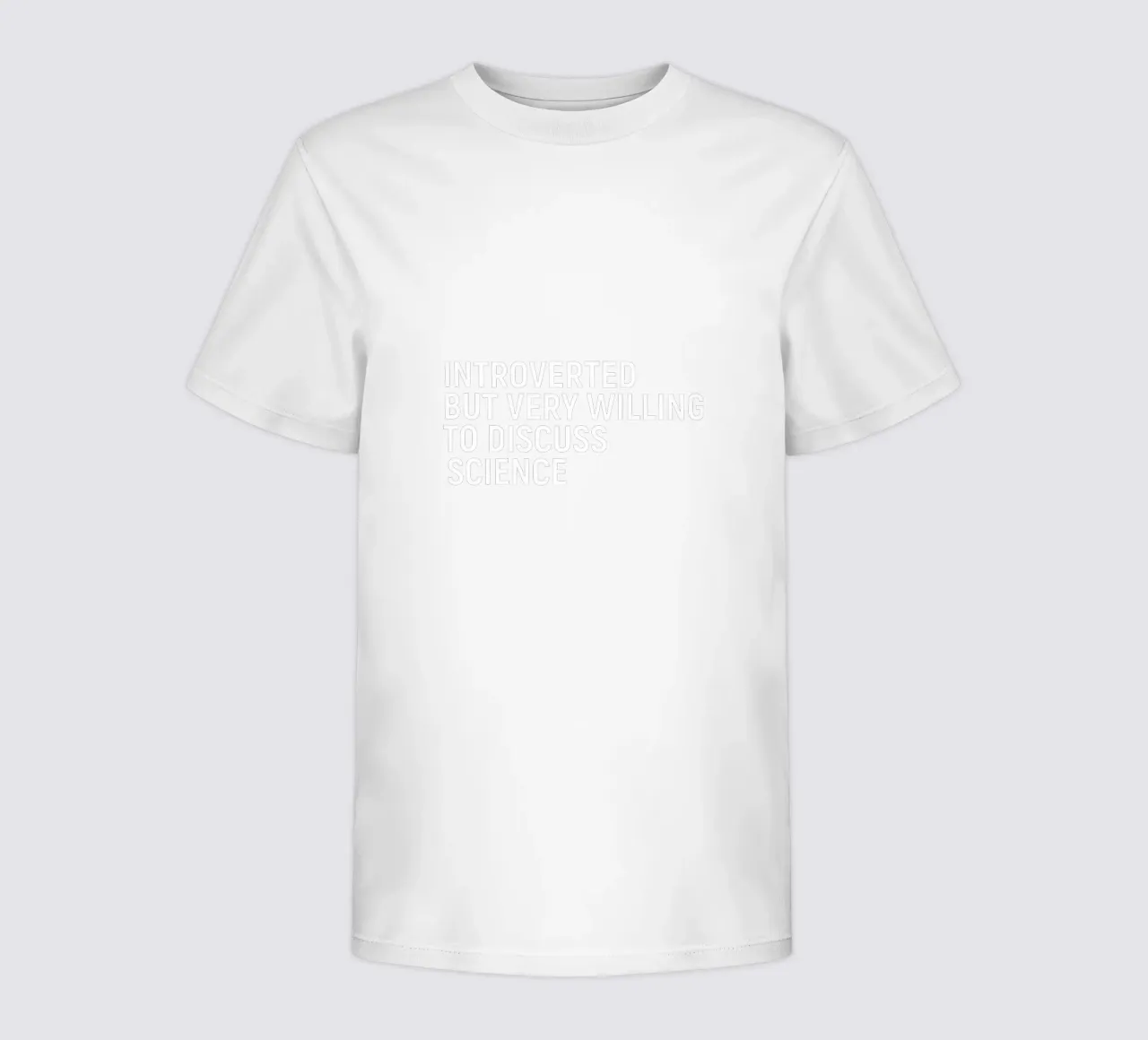 Introverted but very willing to discuss science t-shirt bambini da happieeagle