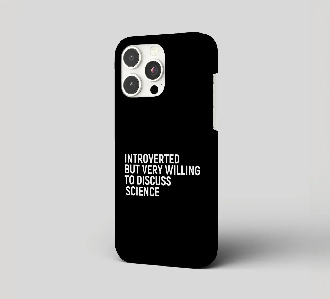 Introverted but very willing to discuss science iPhone Hülle von happieeagle