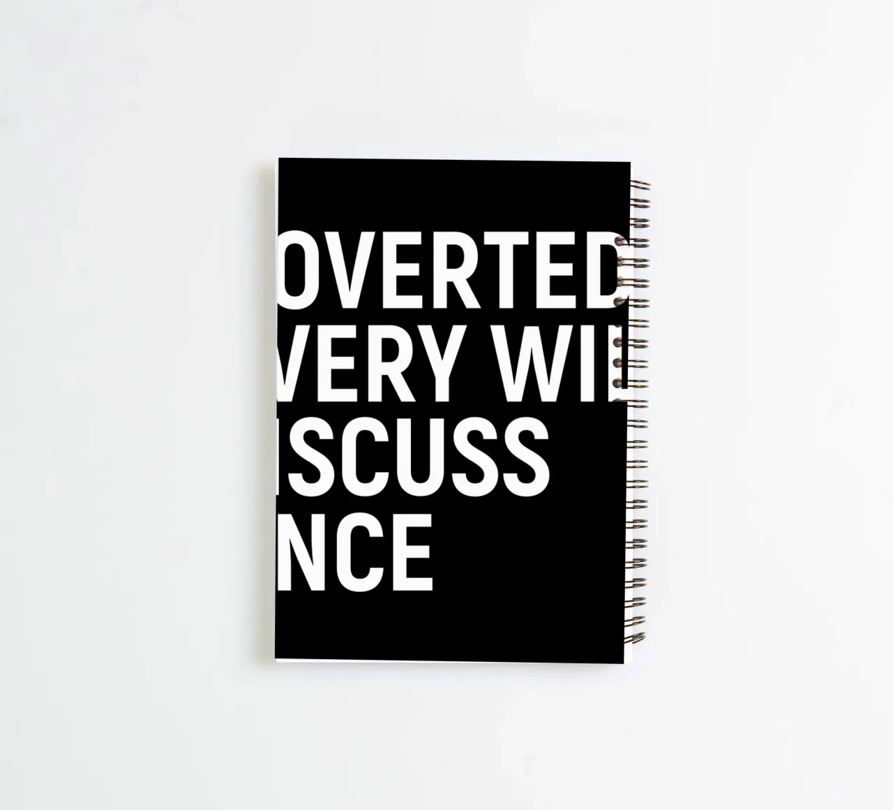 Introverted but very willing to discuss science cuaderno de espiral de happieeagle