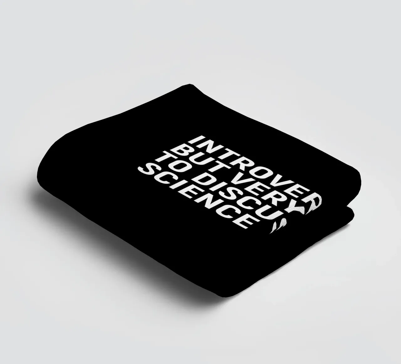 Introverted but very willing to discuss science serviette de bain de happieeagle