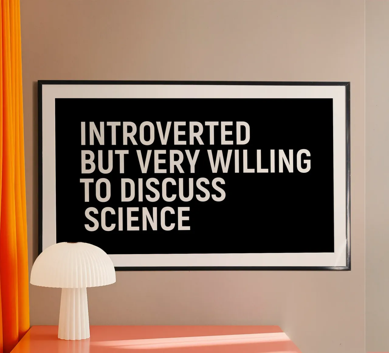 Introverted but very willing to discuss science poster van happieeagle