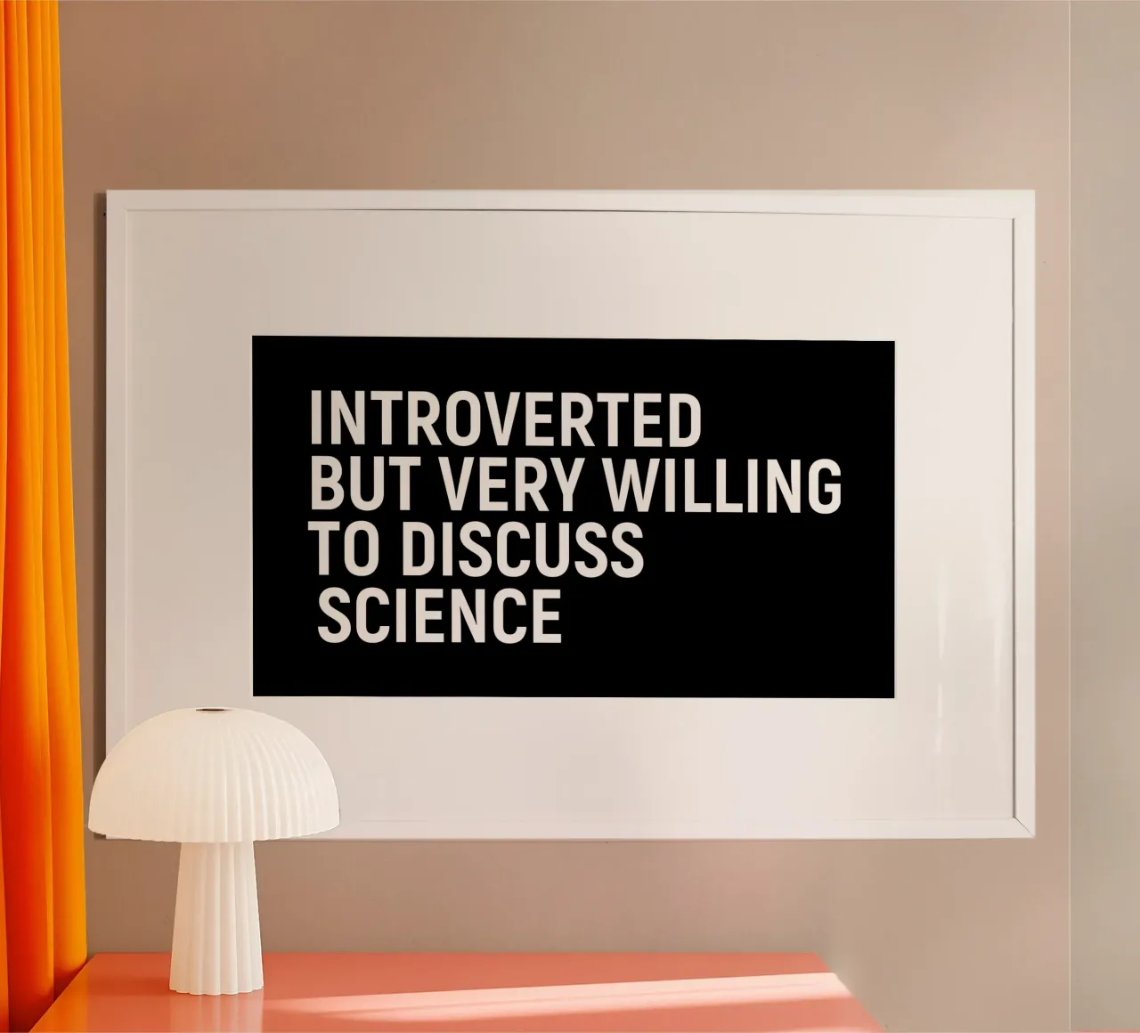 Introverted but very willing to discuss science poster van happieeagle