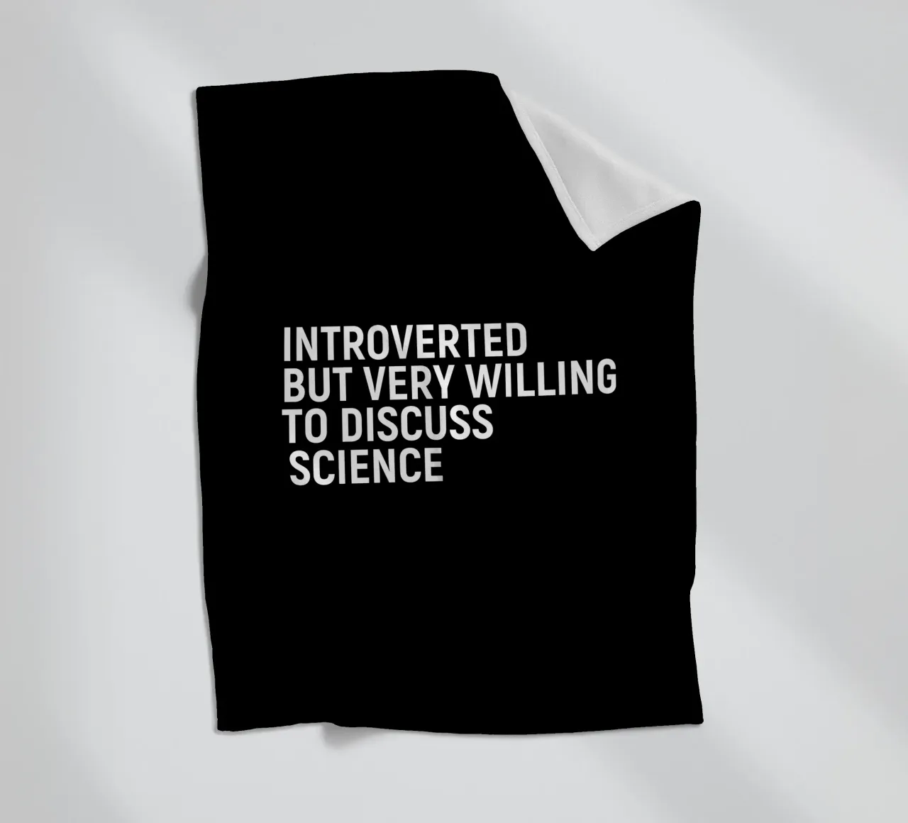 Introverted but very willing to discuss science Fleecedecke von happieeagle