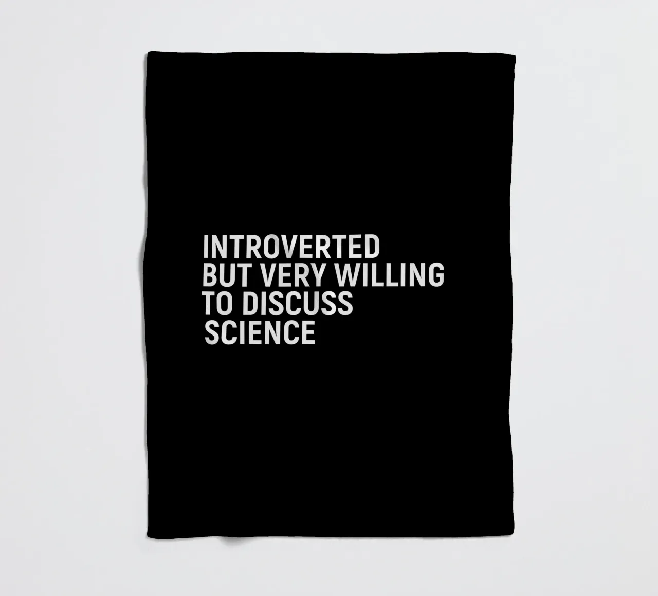 Introverted but very willing to discuss science Fleecedecke von happieeagle