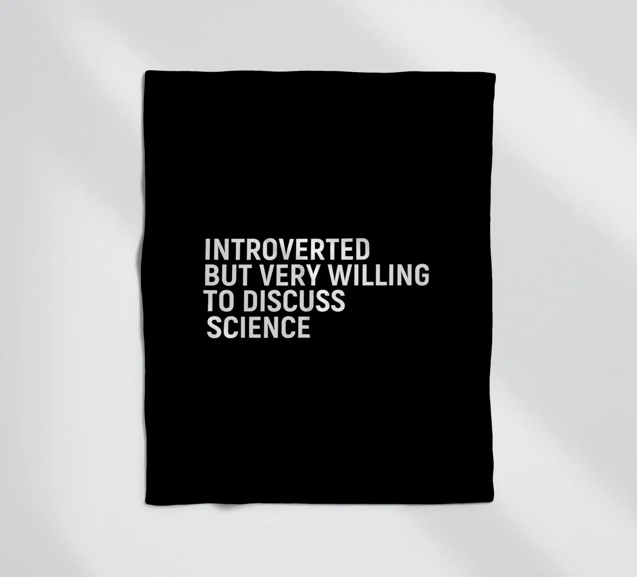 Introverted but very willing to discuss science Fleecedecke von happieeagle