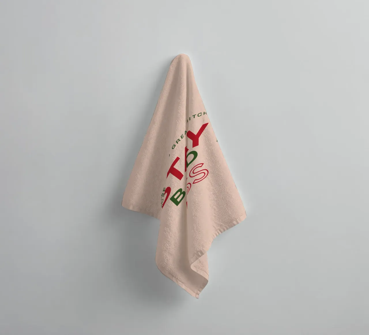 Stay Bad Ass towel by Gunawan Rb