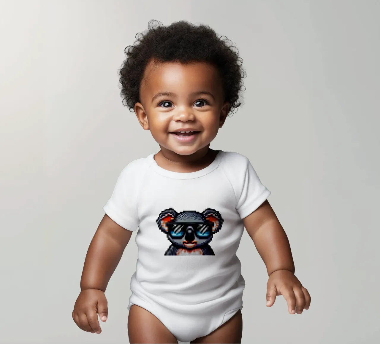 koala fresco - Pixelart body neonato maniche corte da pixelart