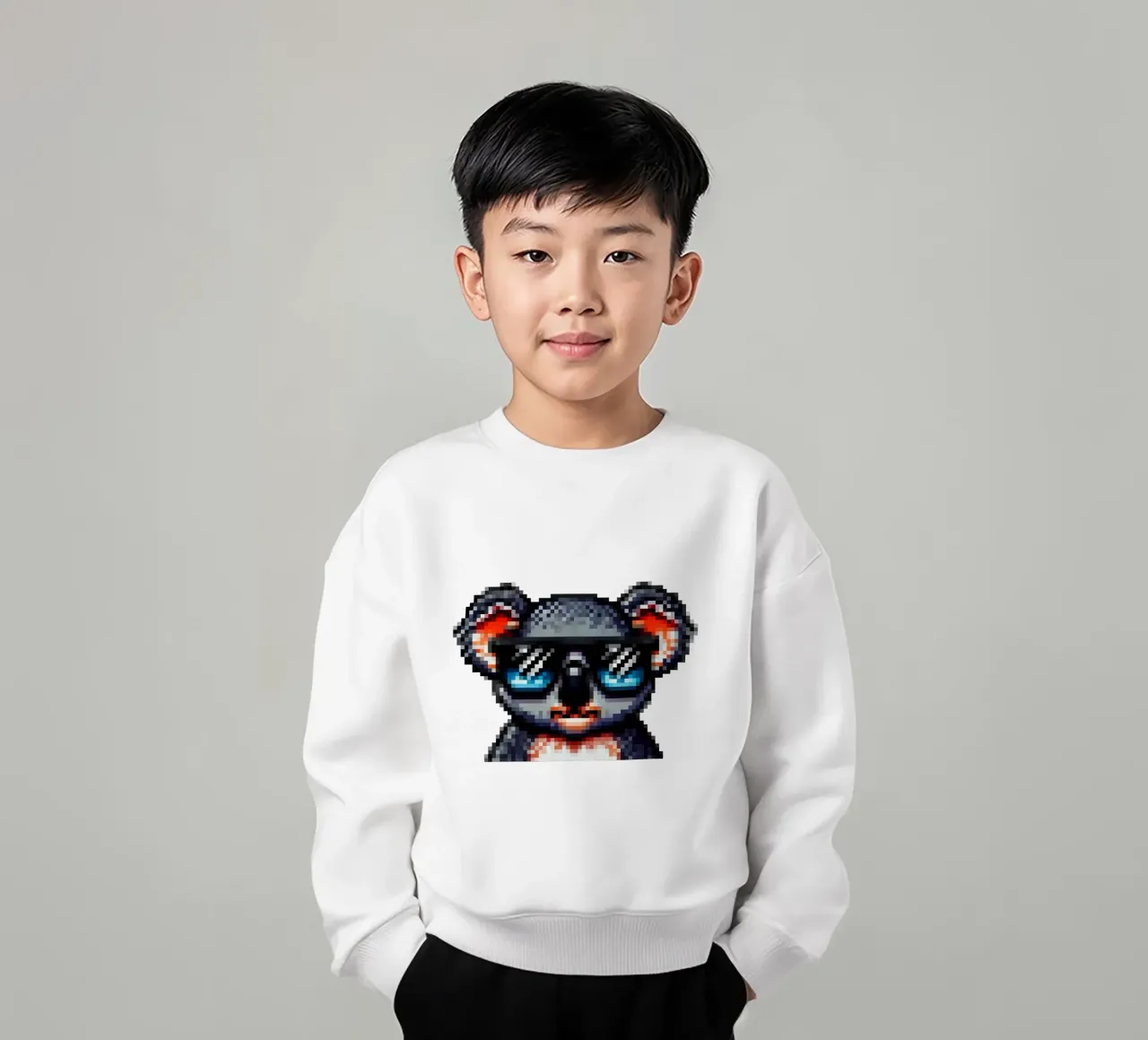 koala fresco - Pixelart felpa bambino da pixelart