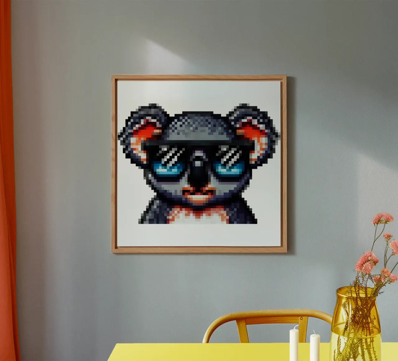 koala fresco - Pixelart alluminio dibond da pixelart