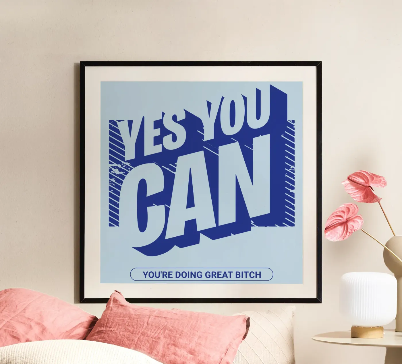 Ja, dat kan poster van Gunawan Rb