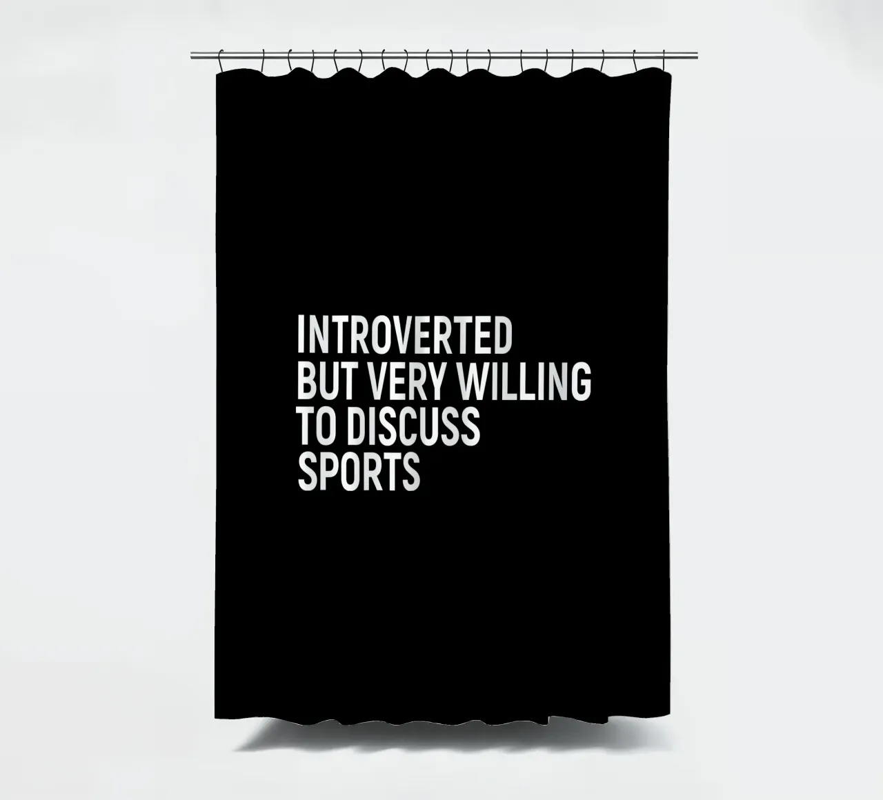 Introverted but very willing to discuss sports tenda da doccia da happieeagle
