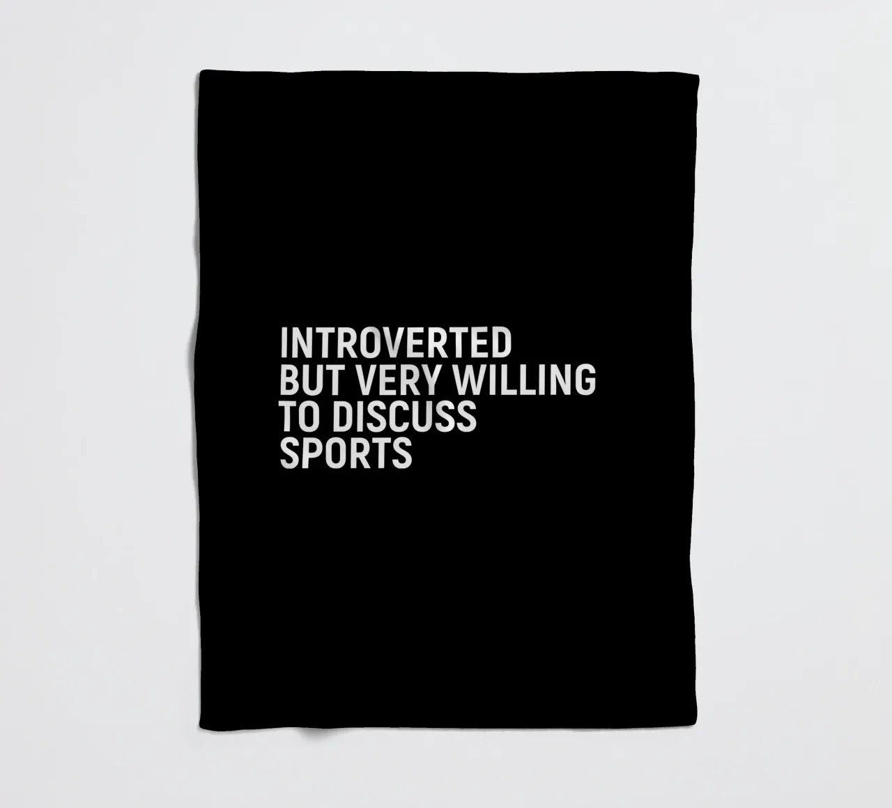 Introverted but very willing to discuss sports coperta in pile da happieeagle