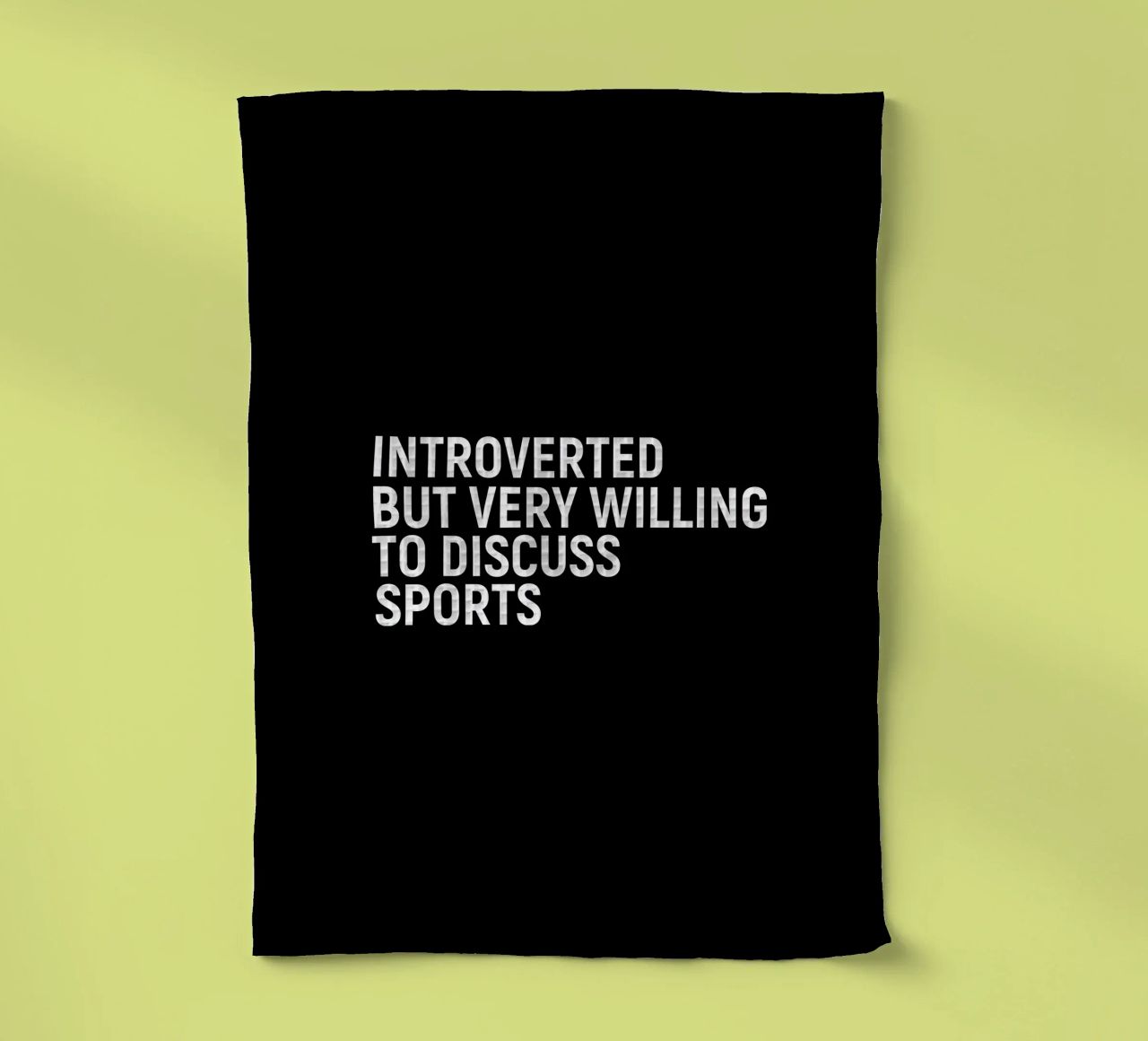 Introverted but very willing to discuss sports canovaccio da cucina da happieeagle