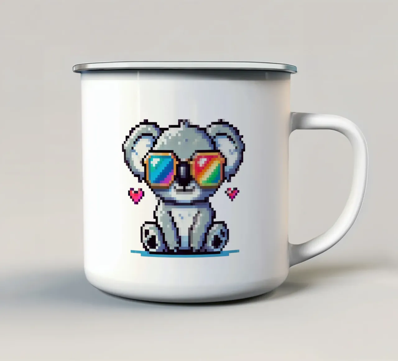 koala fresco - Pixelart tazza in smalto da pixelart