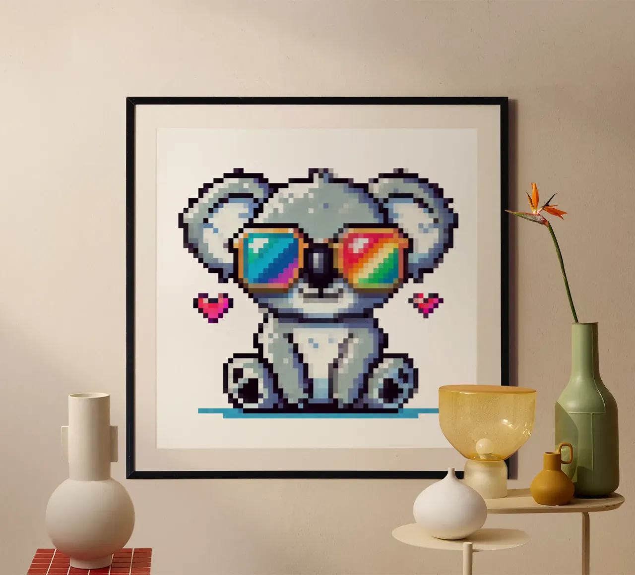 koala fresco - Pixelart carta hahnemühle da pixelart
