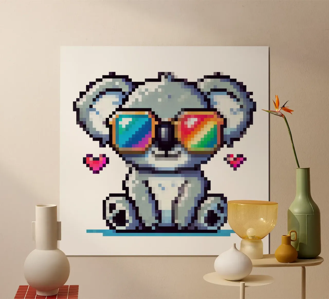 koala fresco - Pixelart carta hahnemühle da pixelart