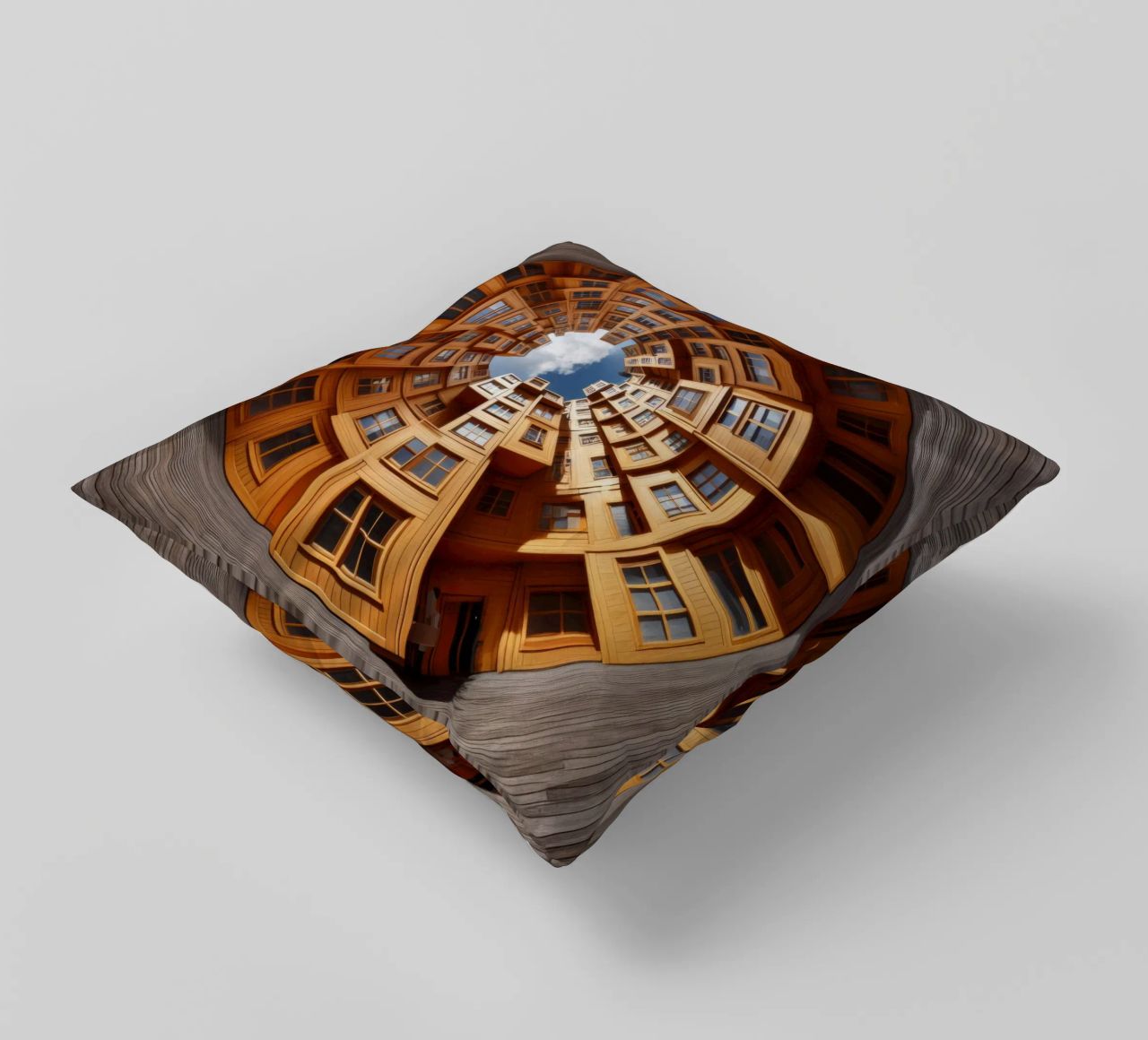 Sphere 060 - Unique Wooden Architecture cuscino da Spheres