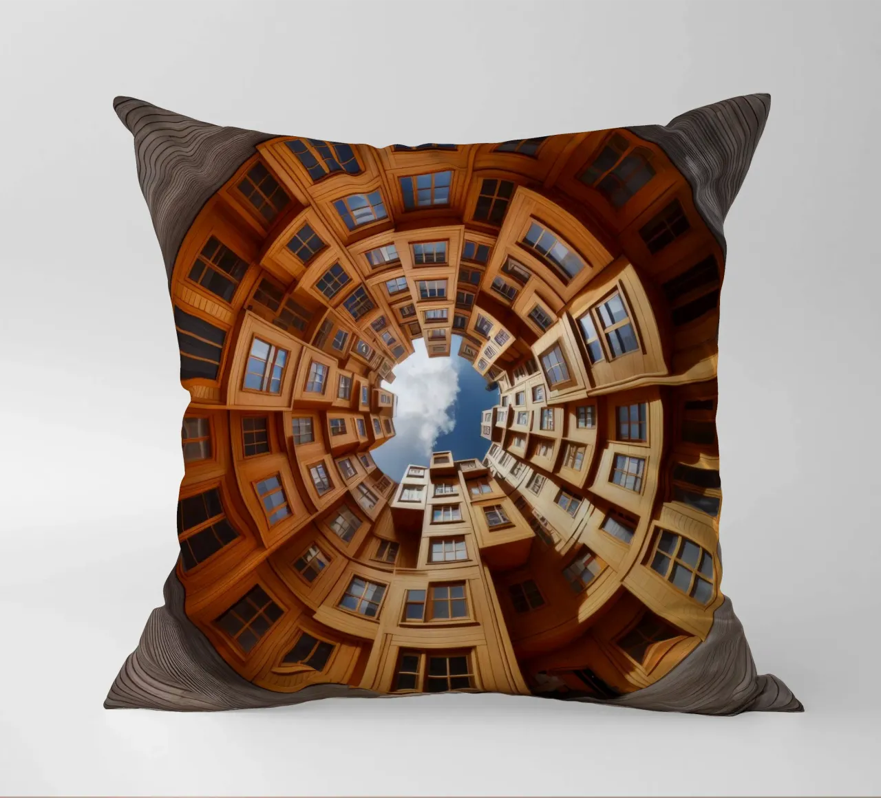 Sphere 060 - Unique Wooden Architecture cuscino da Spheres