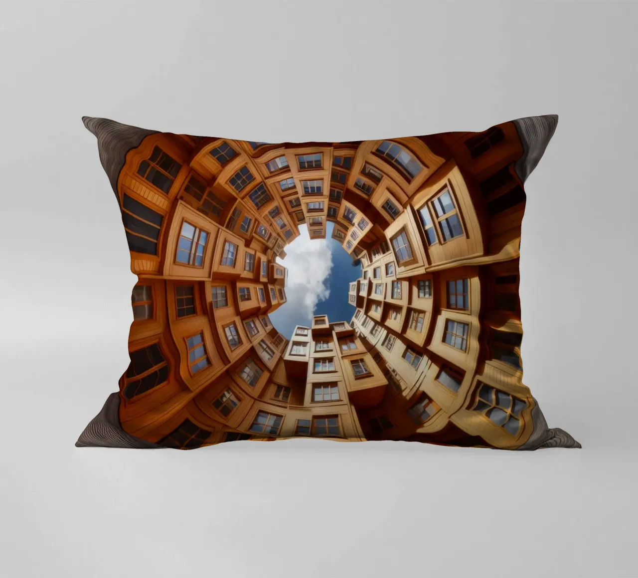 Sphere 060 - Unique Wooden Architecture cuscino da Spheres