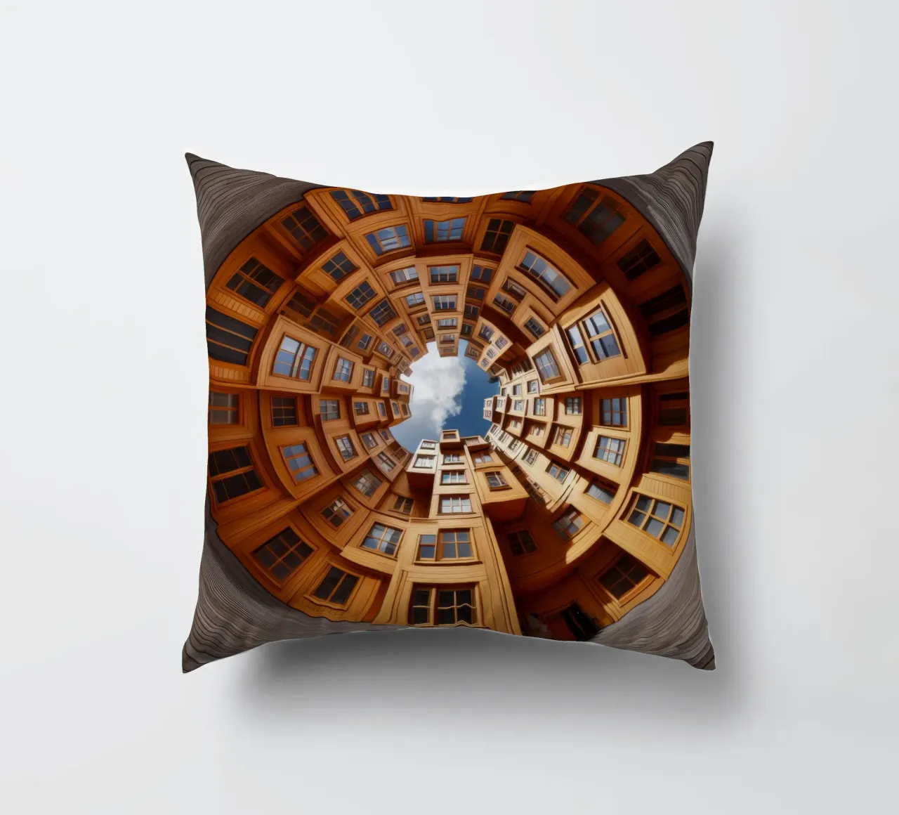 Sphere 060 - Unique Wooden Architecture cuscino da Spheres